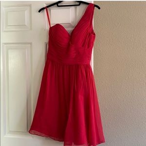 Red Off the Shoulder dress